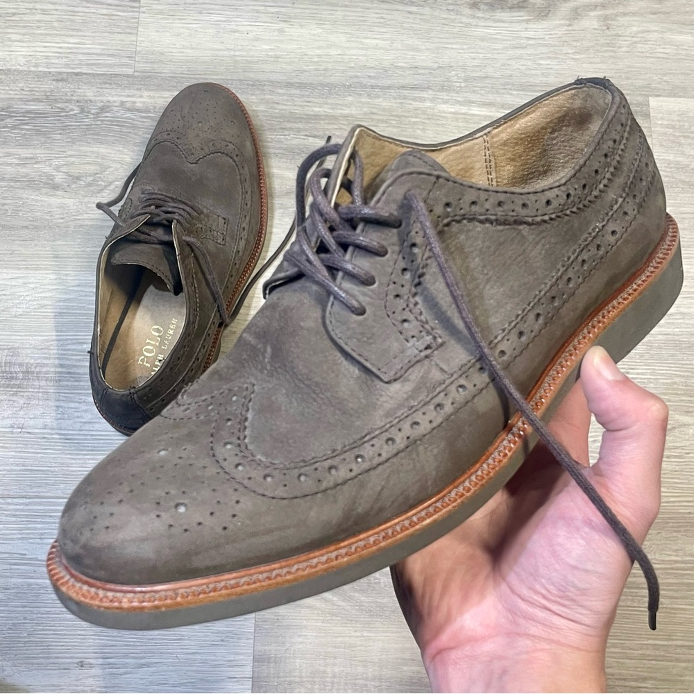 Polo Ralph Lauren Men's Brown Wingtip Derbys
